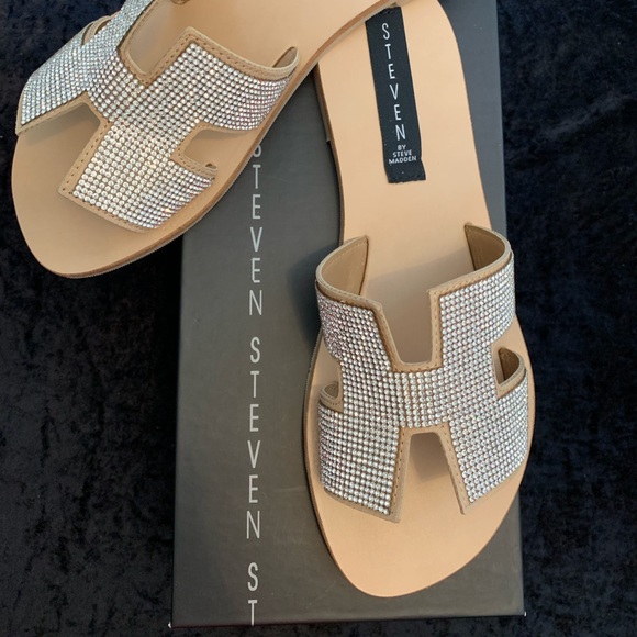 steve madden greece rhinestone sandals